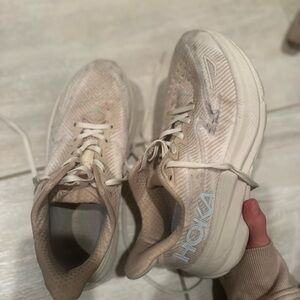 Hoka Beige Running Shoes men
